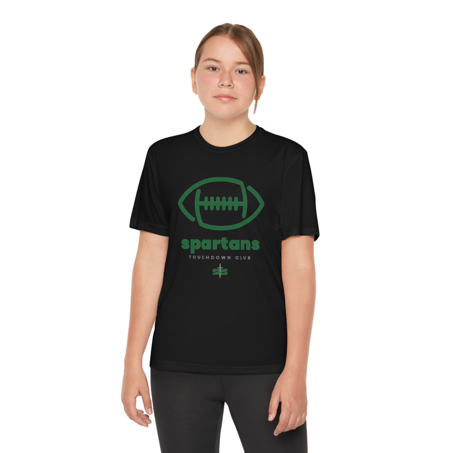 Youth Spartans Touchdown Club Competitor Tee