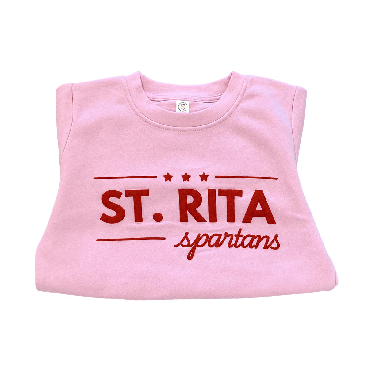 Youth Pink Sweatshirt St Rita Spartans