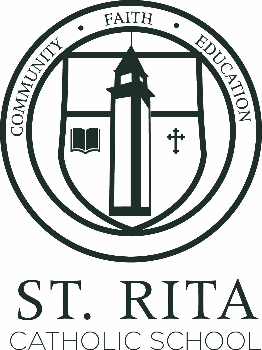 White Bell Tower Car decal