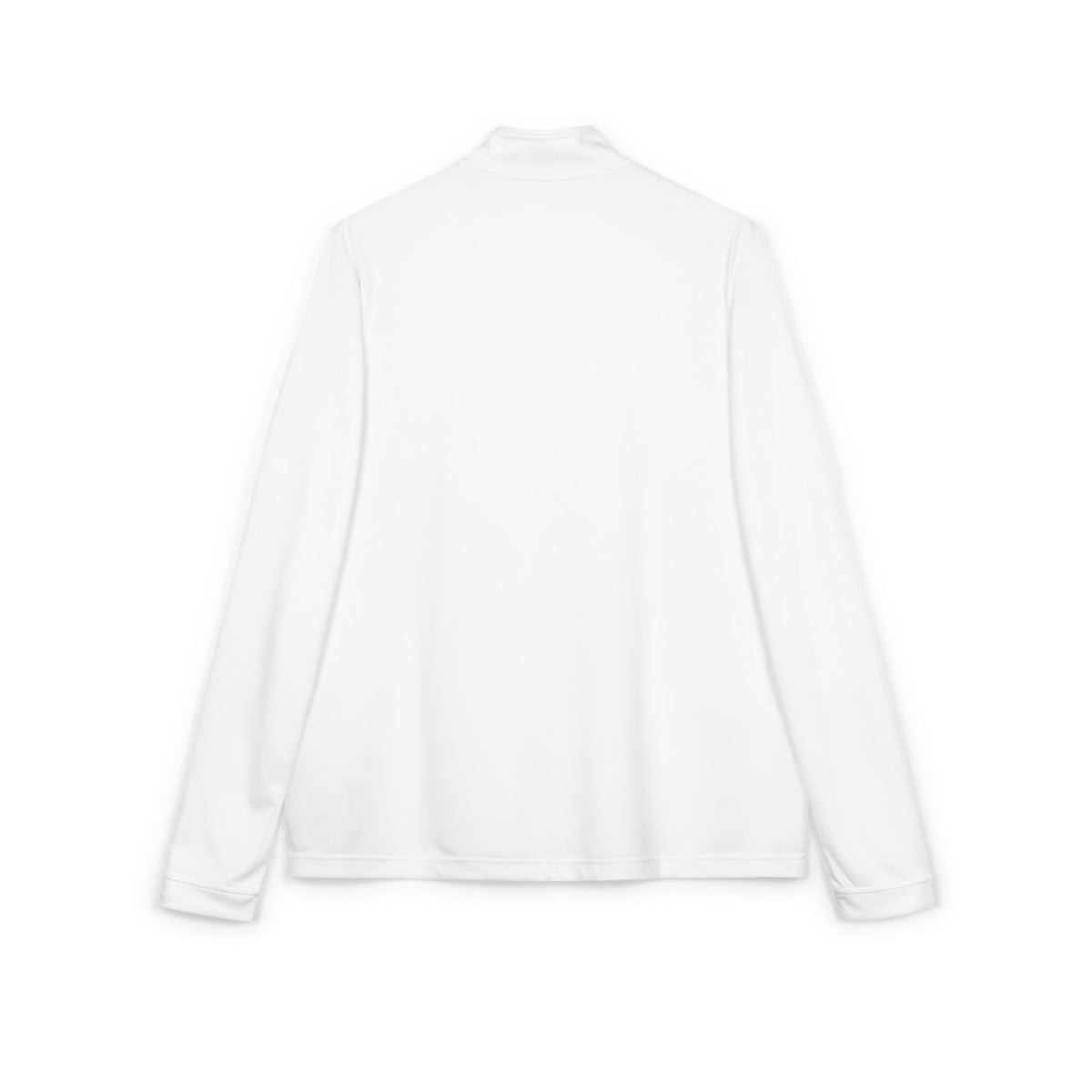 White Adidas Quarter-Zip Pullover — Embroidered 'S Athletics' Logo