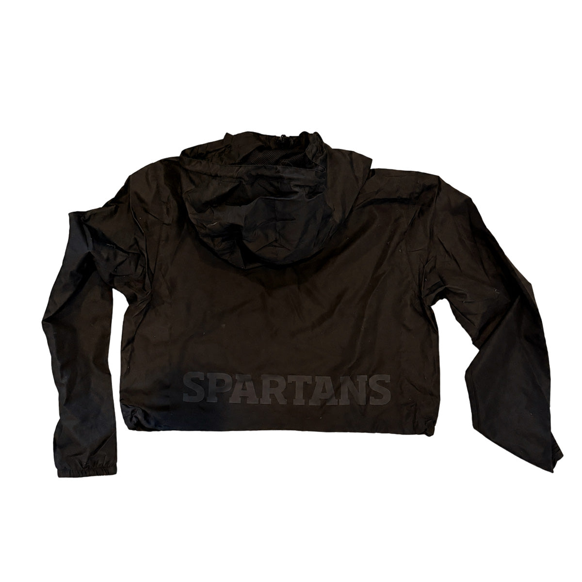 Adult Black tone on tone Spartans Windbreaker