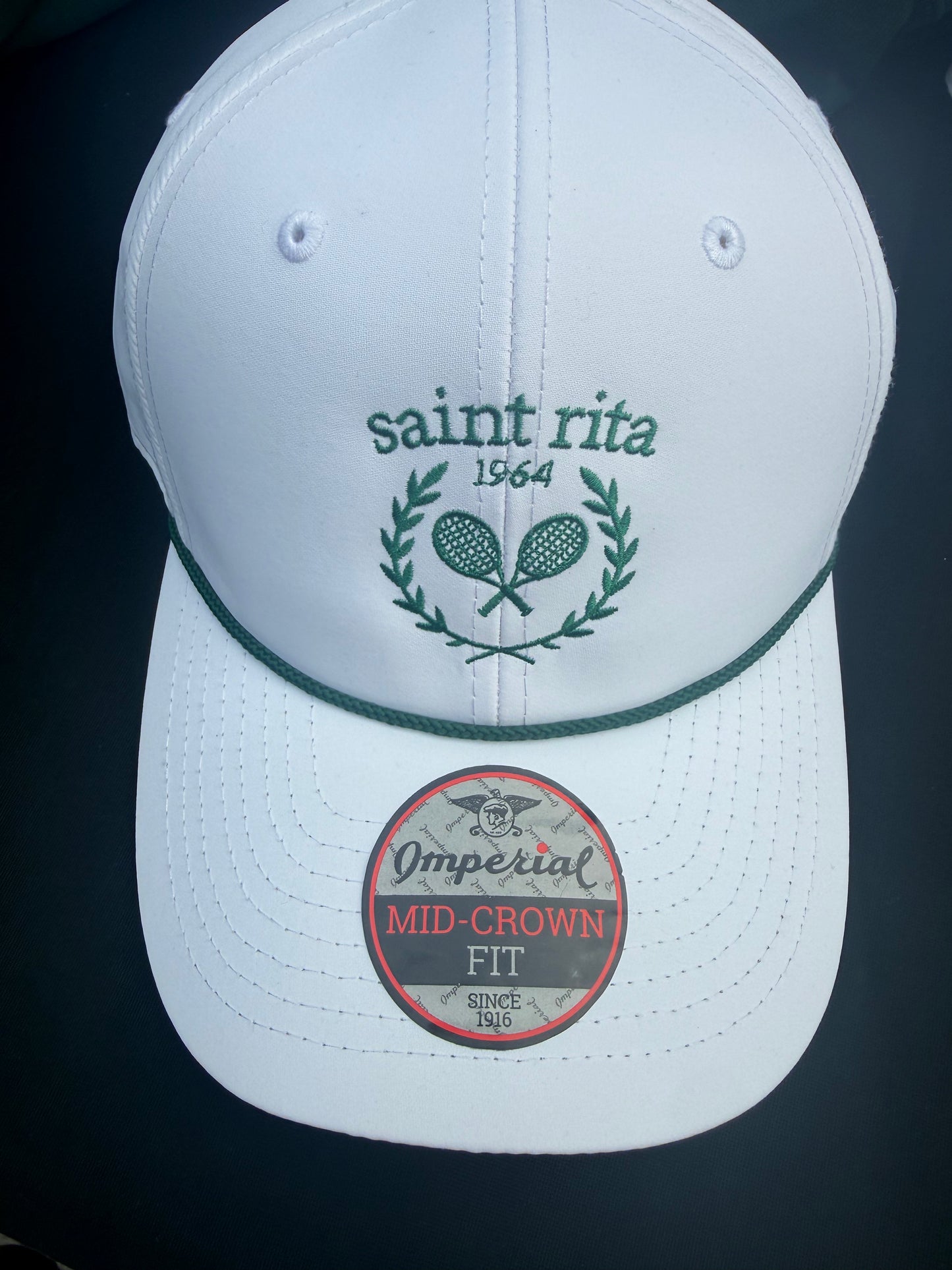 White Imperial Country Club Crest Hat