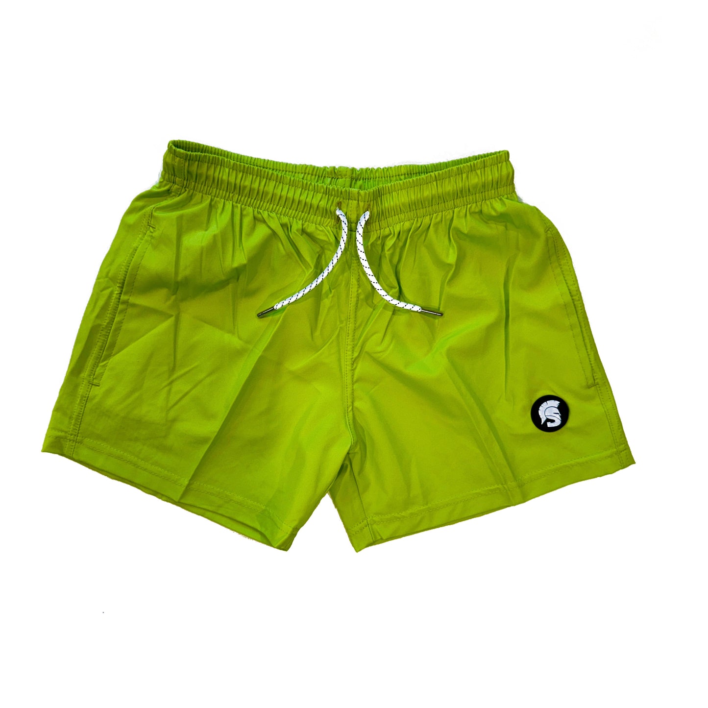 Youth Spartans Athletic Shorts - Neon Green