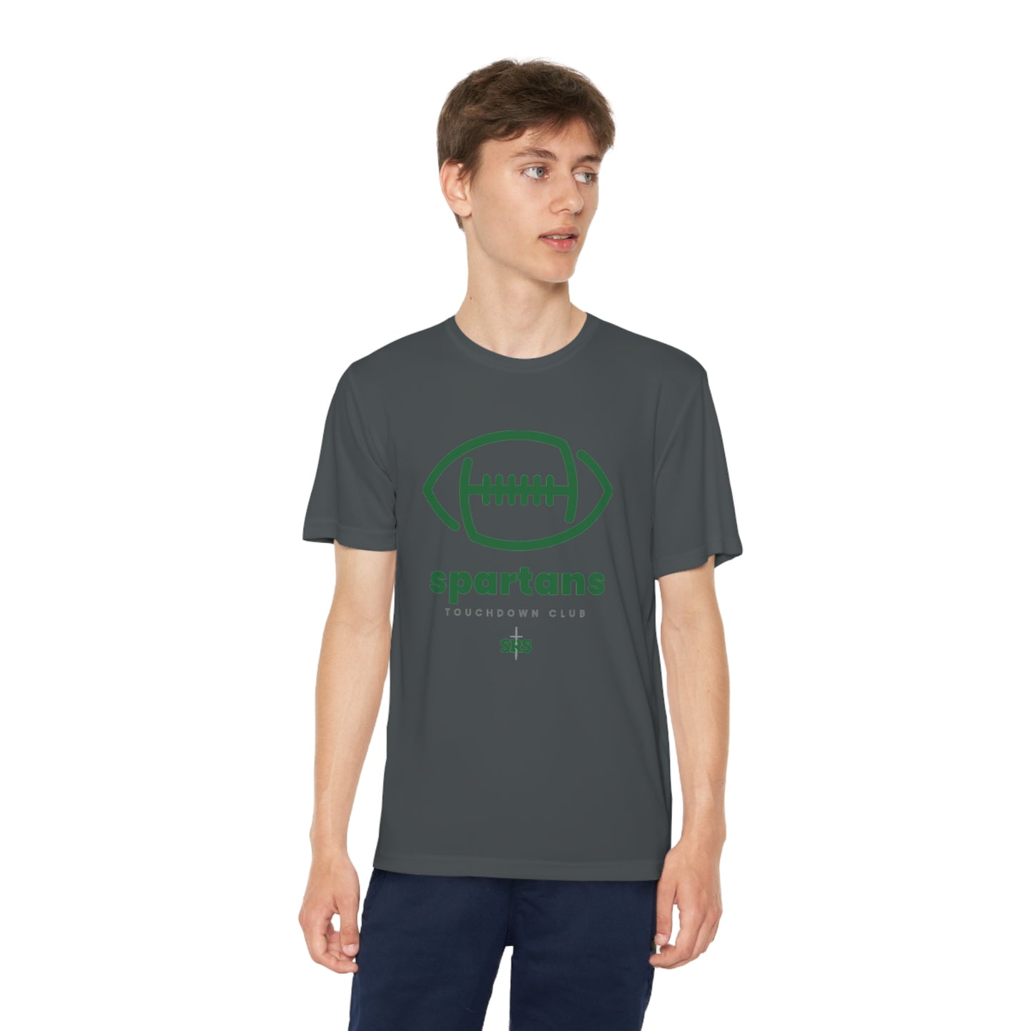 Youth Spartans Touchdown Club Competitor Tee