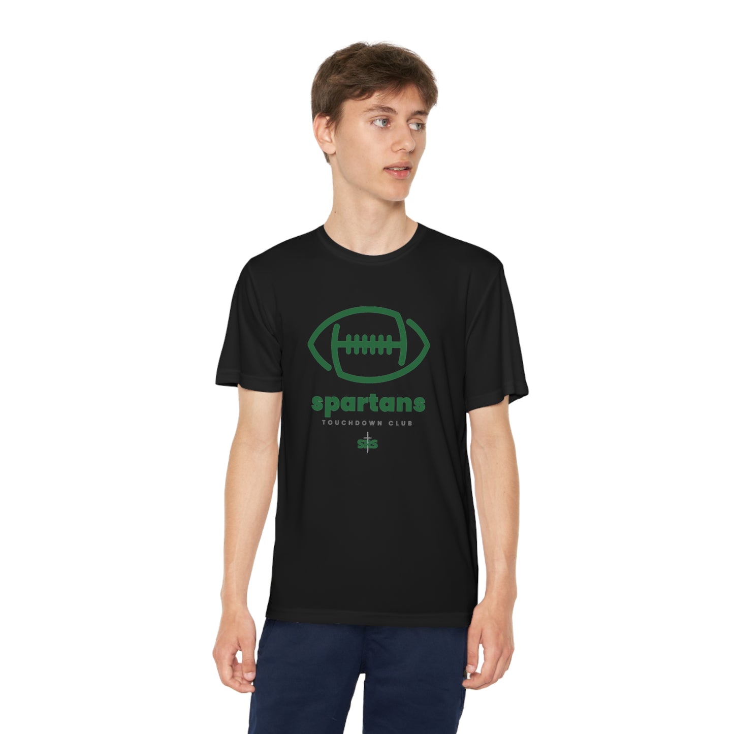 Youth Spartans Touchdown Club Competitor Tee