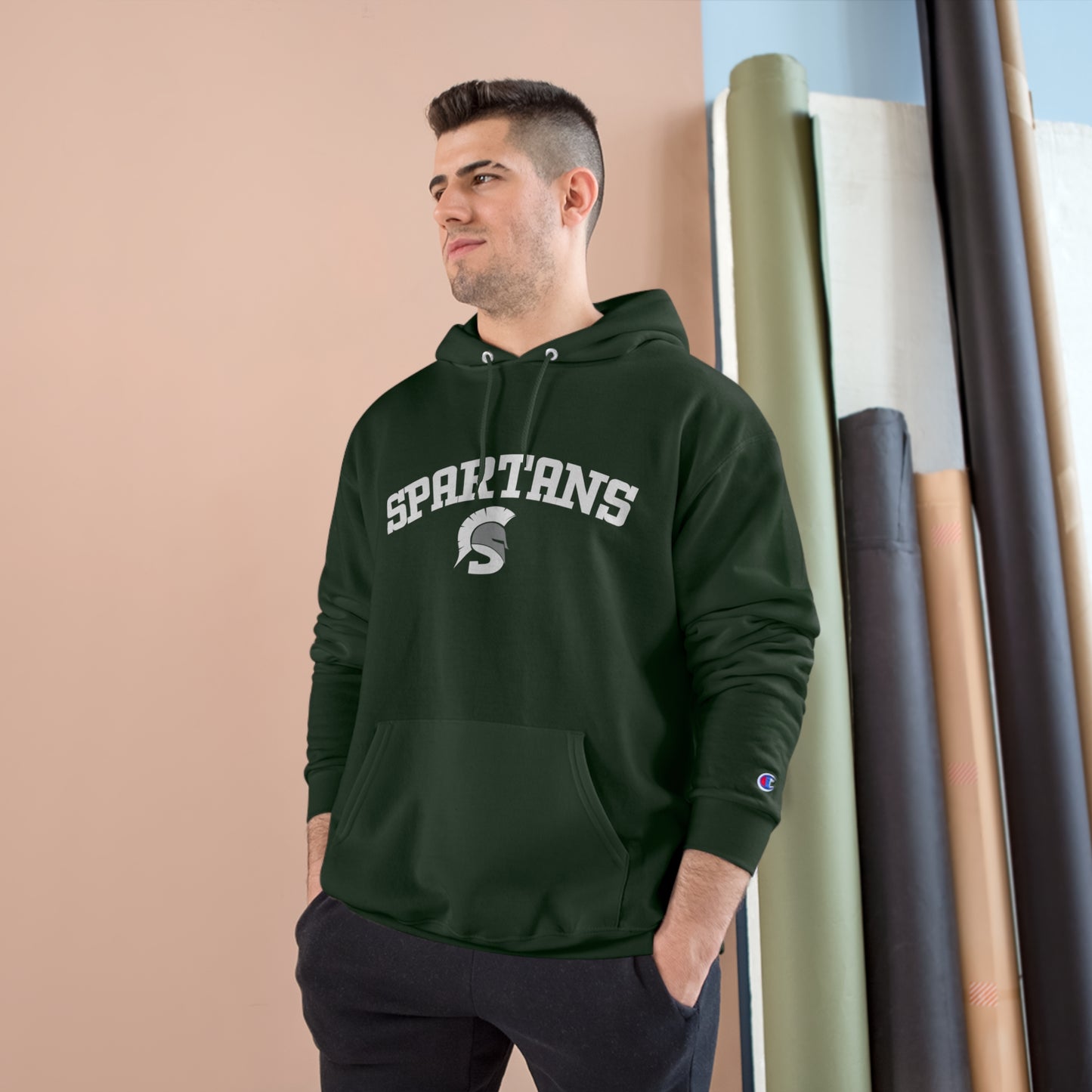 Spartans Helmet Champion Hoodie