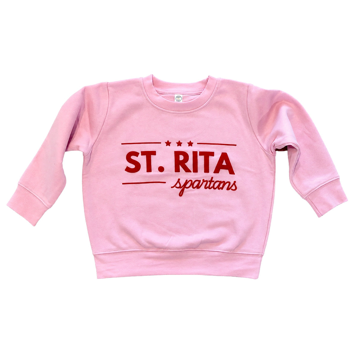 Youth Pink Sweatshirt St Rita Spartans