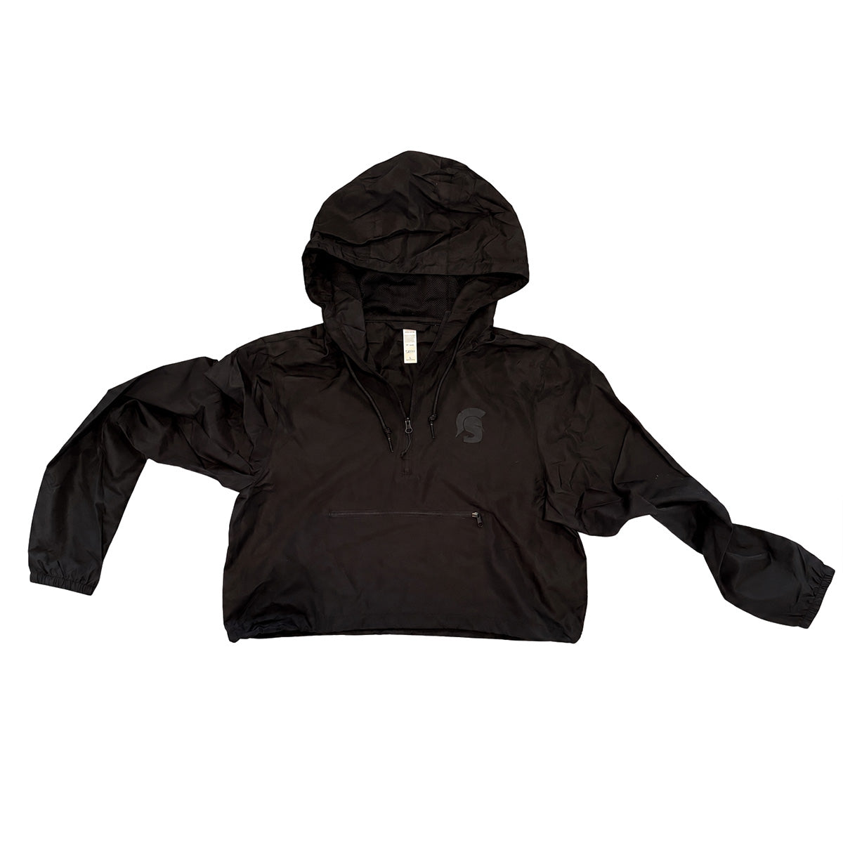 Adult Black tone on tone Spartans Windbreaker