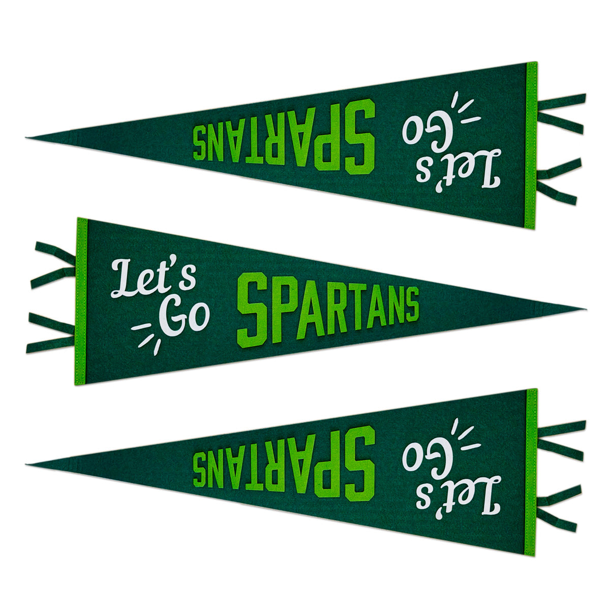 Go Spartans Pennant