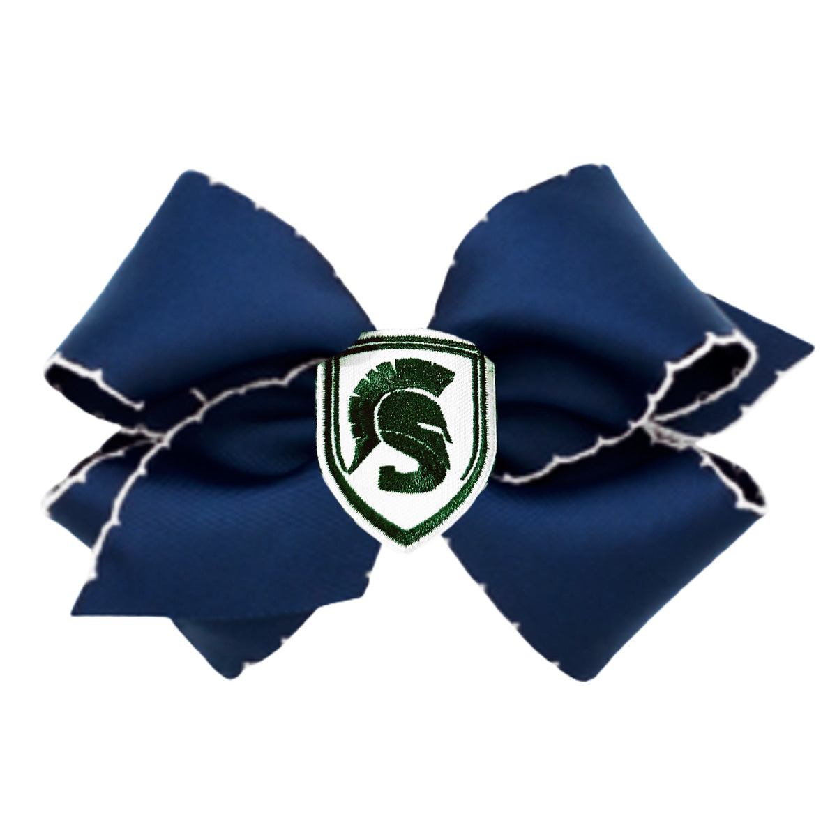 Navy Bow with Spartan Head