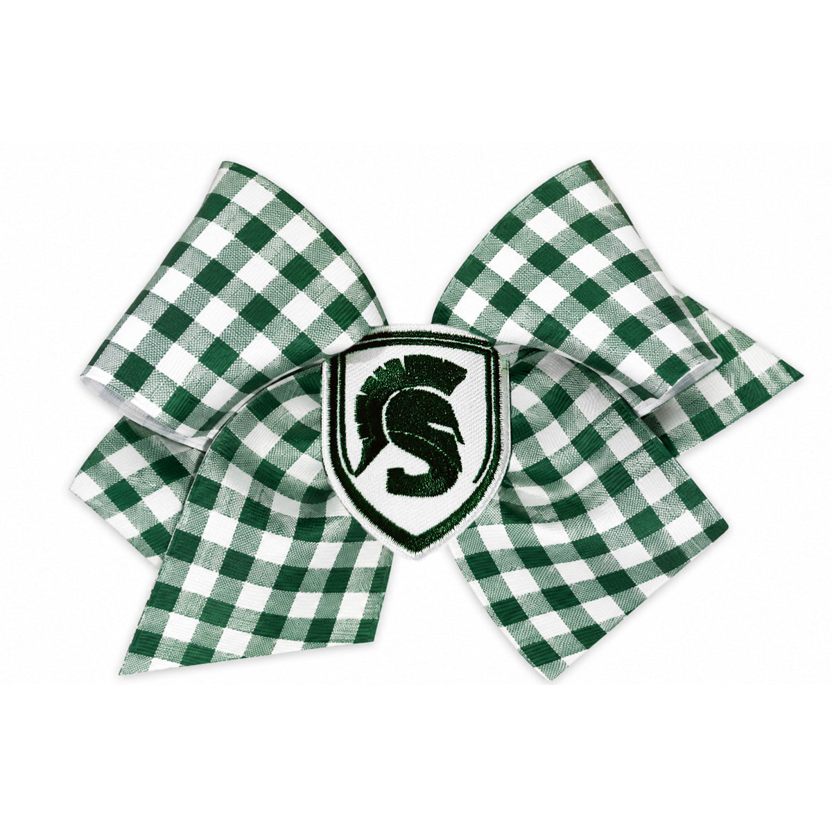 Green Plaid with Spartan Head