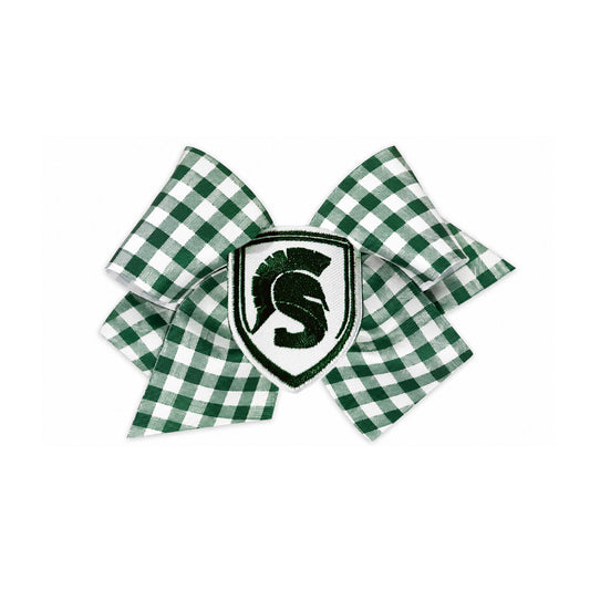 Green Plaid with Spartan Head