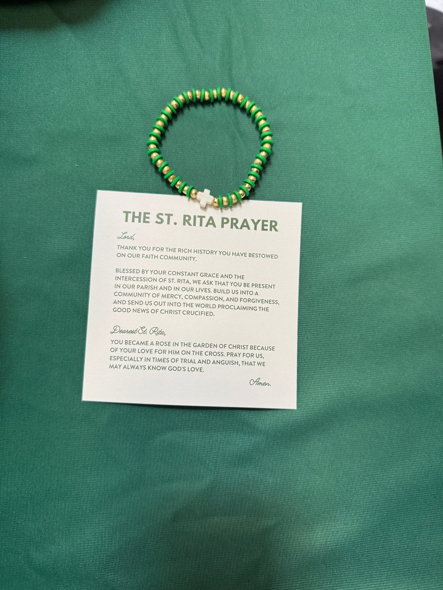 St. Rita Pray for Us Bracelet