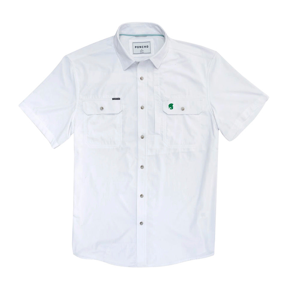 White Spartan Head Salty Dog Poncho Shirt (Slim Sizing)