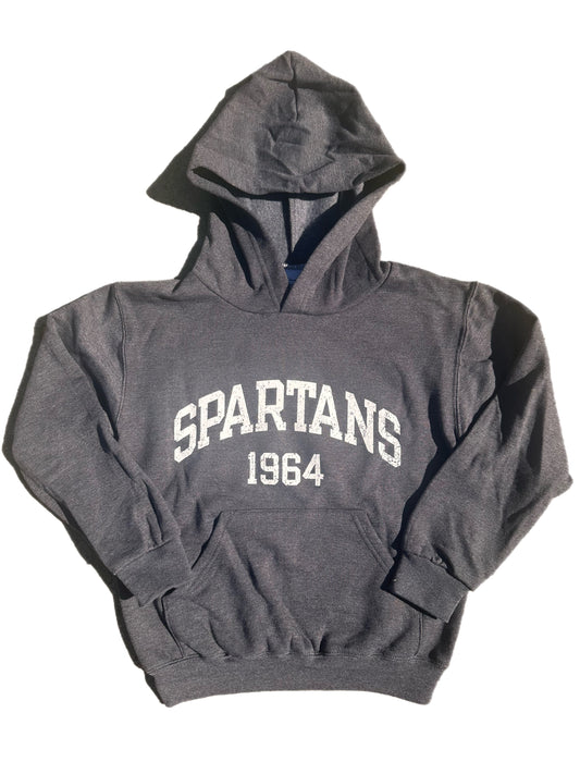 Youth Grey Spartans Hoodie
