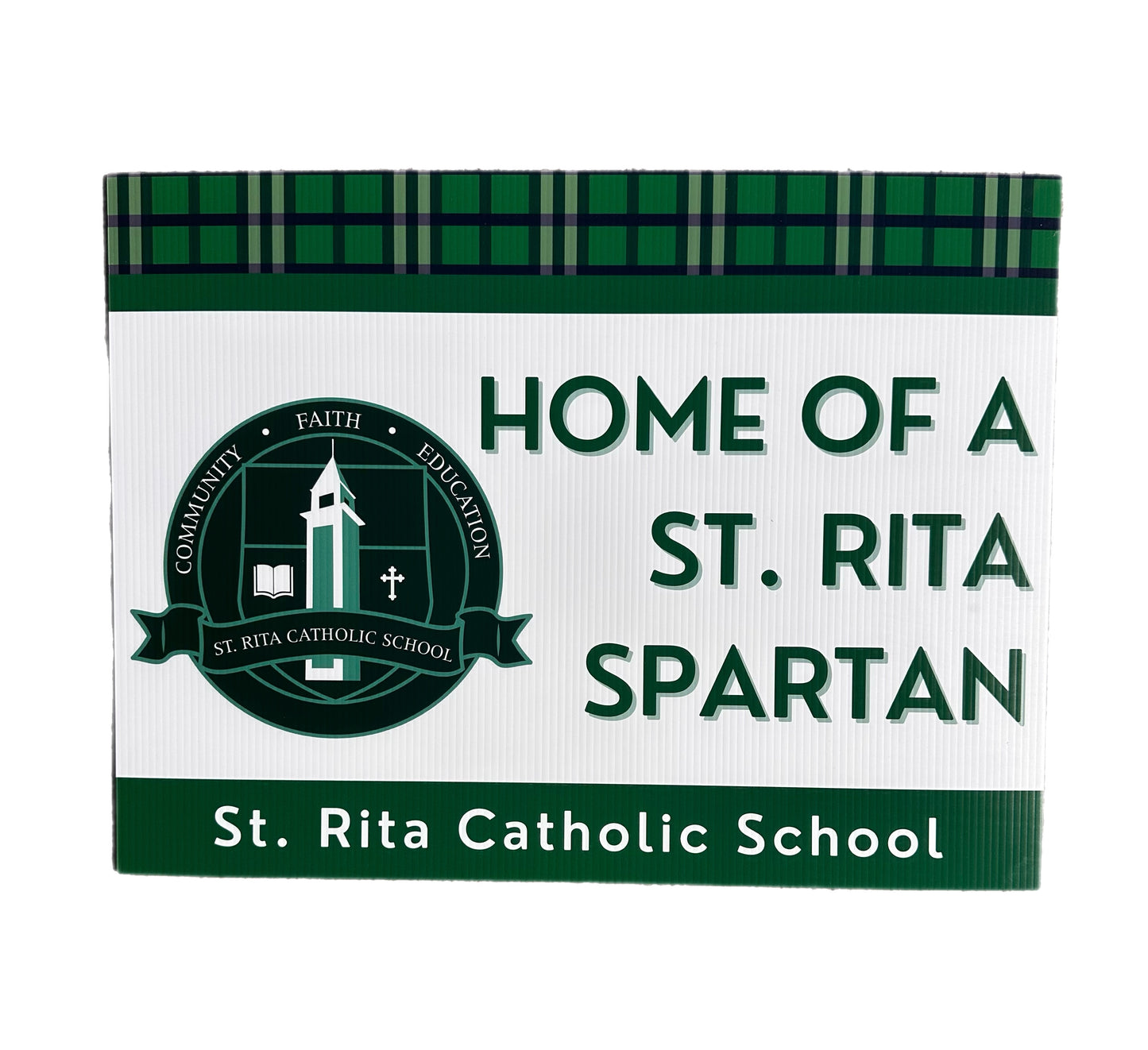Home of Spartan Yard Sign