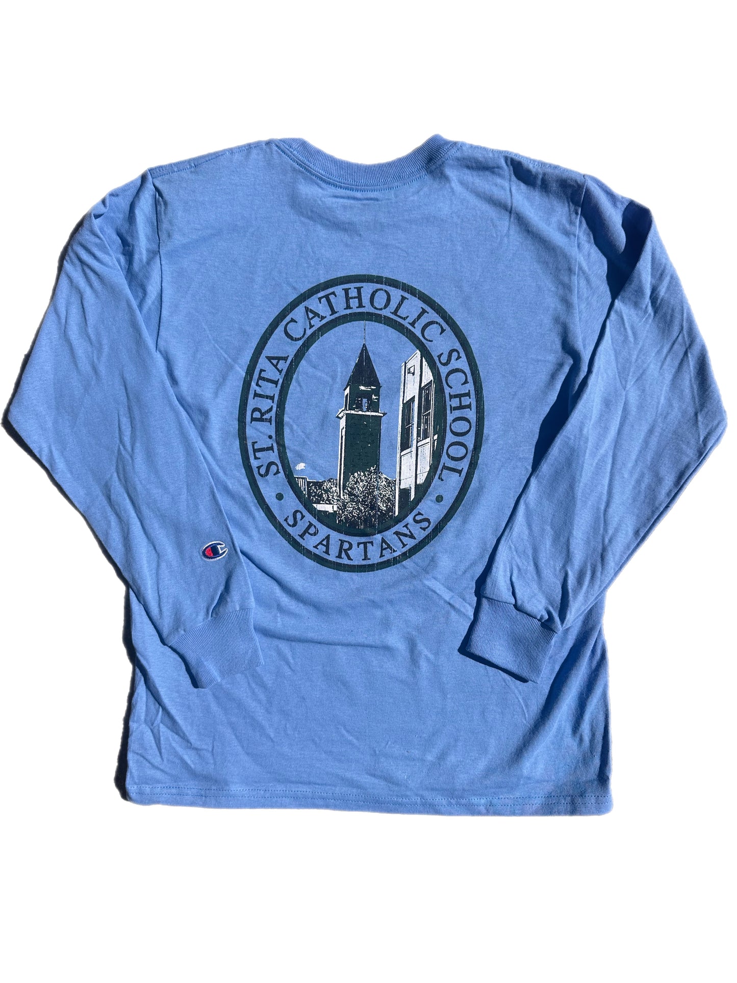 Youth Blue Long Sleeve St. Rita Tee