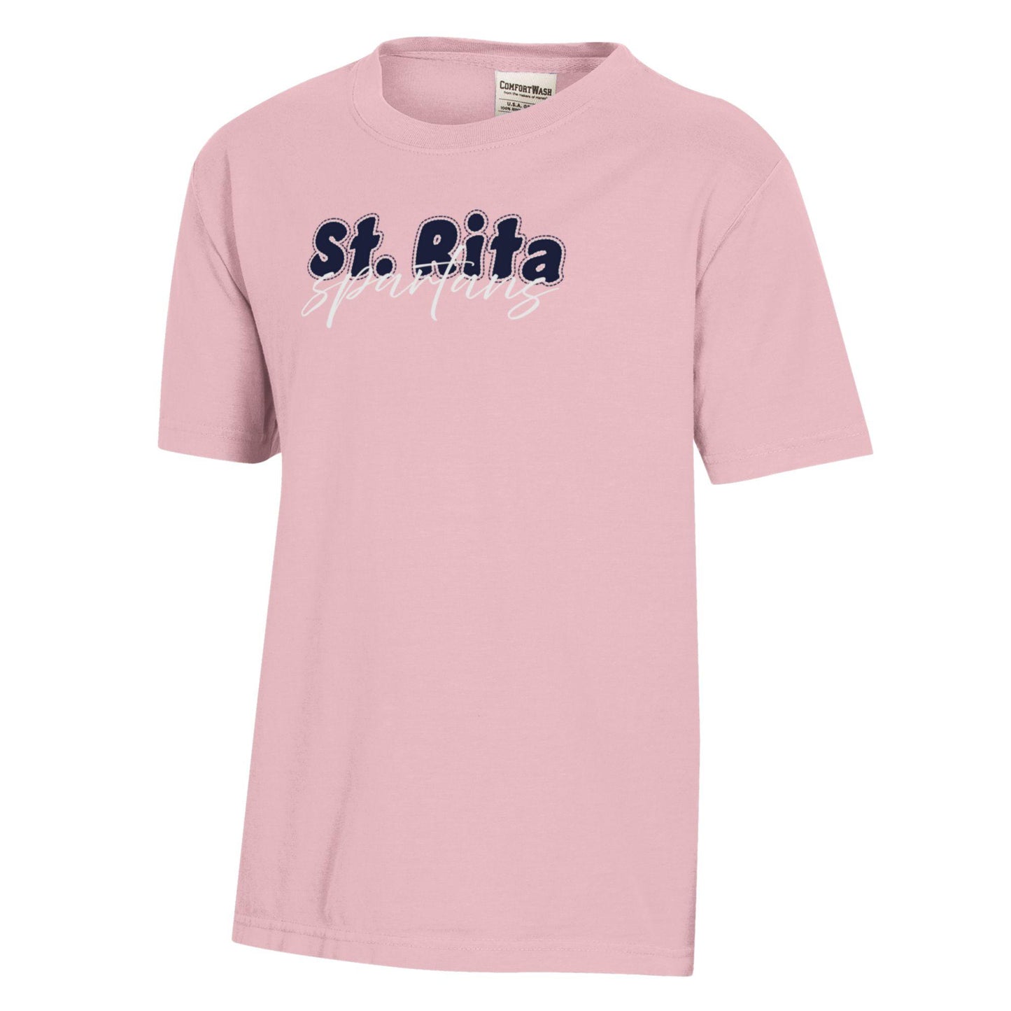 Youth Girls Pink St Rita Spartans Shirt